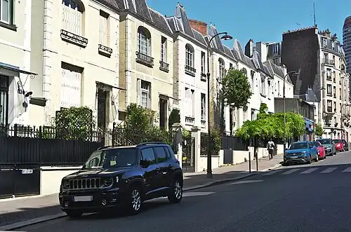 La rue du Docteur-Leray en direction de la rue Damesme.
