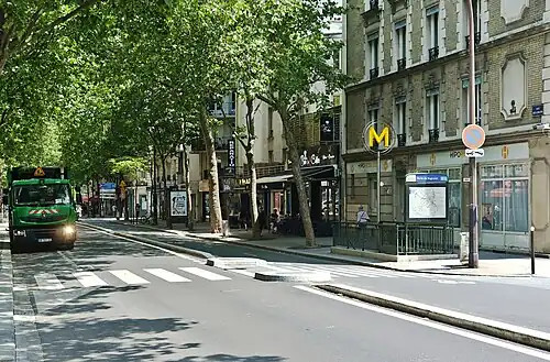 La rue Belgrand en 2024.