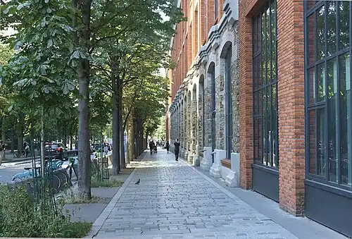 L'avenue vue depuis le boulevard Masséna.