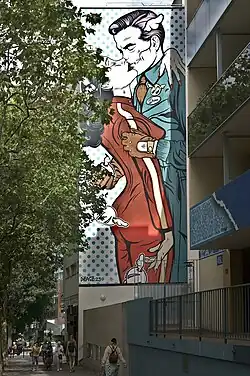 Love won't tear us appart, D*Face, Place Raymond Pinel, Paris 13e