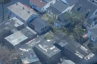 Tremé après le passage de l'ouragan Katrina