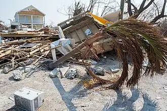 Vestiges d'un quartier détruit par l'ouragan Irma, le 20 septembre 2017.