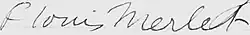 signature de Jean-François Louis Merlet