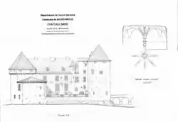 Relevé graphique de la façade est - UPAD 82