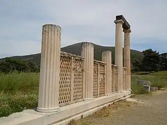 Extrémité est de la façade