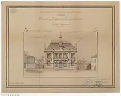 Façade de la mairie de Cazouls-lès-Béziers (1911)