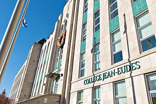 Façade du Collège Jean-Eudes, Montréal.