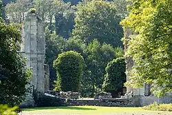 La façade nord-est dans son état actuel.