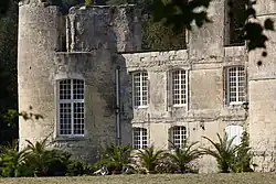 La façade sud-est dans son état actuel.