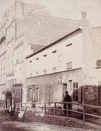 Photographie du même endroit à la fin du XIXe siècle.