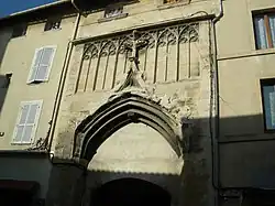 Façade gothique de l'ancien couvent des carmes