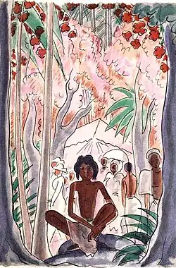 Dessin paru dans Les bâtisseurs de ponts de Rudyard Kipling.