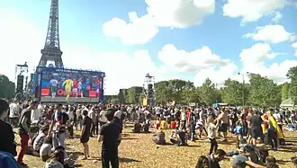 Pendant l'Euro de football 2016.