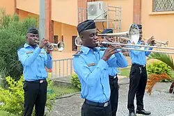 Fanfare de la police municipale ivoirienne à Abidjan