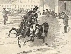 Pablo Fanque à l’Amphithéâtre en 1847.