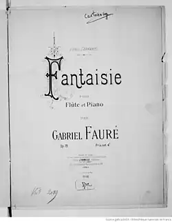 Image illustrative de l’article Fantaisie (Fauré)