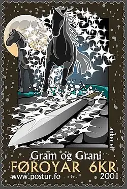Grani et l'épée Gram