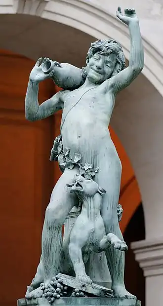 Faune ivrebronze de Léon Cugnot.