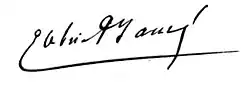 signature de Gabriel Fauré