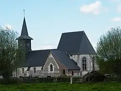Côté sud de l'église.