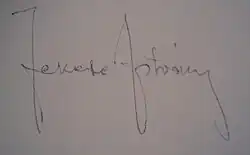 signature d'István Fekete