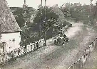 Felice Nazzaro, deuxième de la Coupe Gordon Bennett 1905.