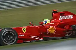 Photo de la Ferrari F2007 de Felipe Massa