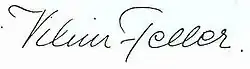 signature de William Feller