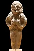 Femme nue. Terre cuite, époque chypro-archaïque. Ier&nbsp;millénaire AEC