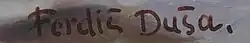 signature de Ferdiš Duša