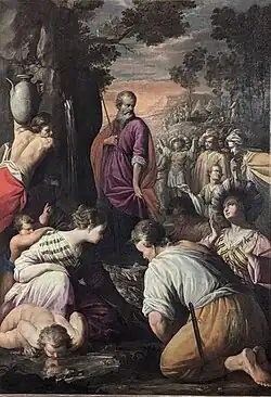 Ferdinand Elle - Moïse a frappé le rocher d'où jaillit l'eau