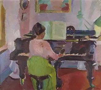 La Femme au piano, 1915-1917Musées royaux des beaux-arts