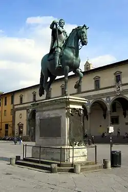 Statue de  Ferdinand Ier de Médicis à Florence, 1608.