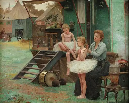 Loge d’artistes, fête de Saint-Cloud, 1892.