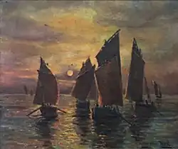 Fernand Weil - marine - 46x55