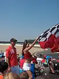 Supporters de la Scuderia Ferrari au Grand Prix de France 2006.