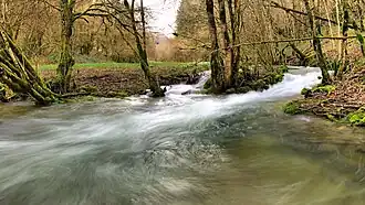 Marmite de géant sur le ruisseau de Norvaux.