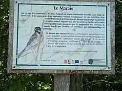 Informations sur le marais.