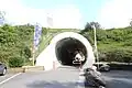 Tunnel d’accès piétonnier sous le périphérique de Caen.