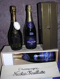 Bouteilles de champagne(des champenoises).