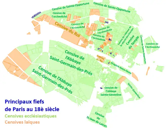Les seigneuries de Paris au XVIIIe&nbsp;siècle