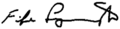 Signature de Fife Symington