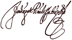 signature de Diego de Peñalosa Briceño