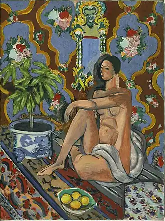 Figure décorative sur fond ornemental, 1925 – Musée national d'Art moderne, Paris.