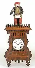 Horloge figurine Knödelesser, Anton Häckler, vers 1870 (Inv. 06-2080)