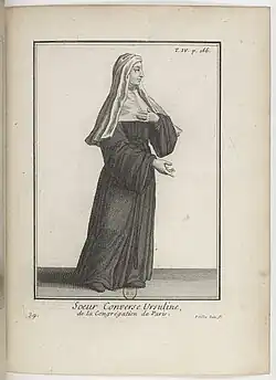 Habit des converses de la congrégation de Paris