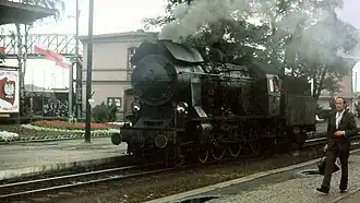 Pologne : Une 230 série Ok55 des Chemins de Fer Polonais, août 1976.