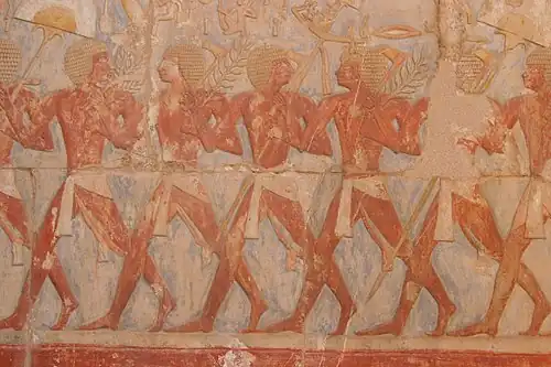 Partie du relief consacré à l'expédition vers le Pays de Pount