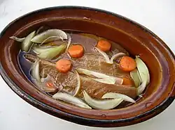 Salade fécampoise de hareng.