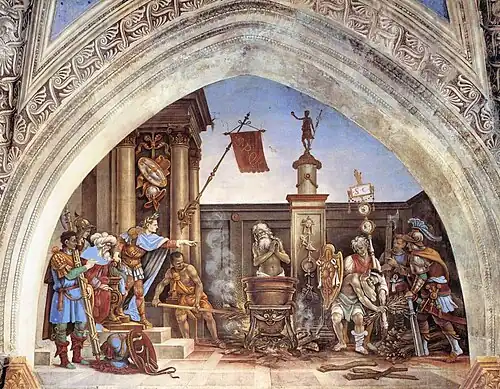 Supplice de saint Jean l'évangéliste.